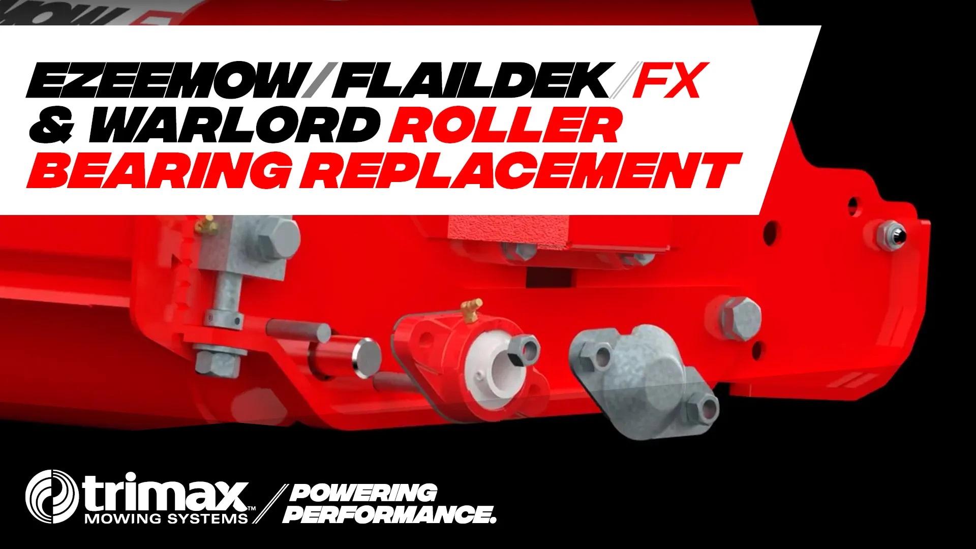 Ezeemow FX / FlailDek FX / Warlord Roller Bearing Replacement