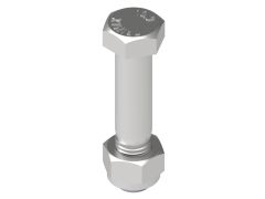 Bolt - Hex Head M16 x 75 with Hex Nyloc Nut M16 - Trimax Specification [306-216-705]