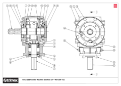 708 Force S1 235 - Gearbox Counter Rotation LH