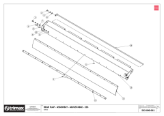 708 Force S1 235 - Rear Flap Assembly Adjustable