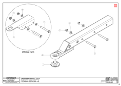 727 - Pegasus S3 - DRAWBAR FITTED ASSY. - 510-000-001