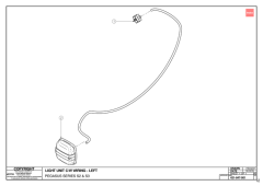 727 - Pegasus S3 - WIRING LOOM ON LH MUDGUARD - 421-847-001
