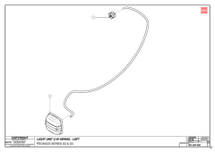 727 - Pegasus S3 - WIRING LOOM ON RH MUDGUARD - 421-847-002