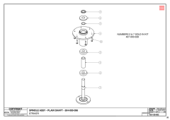 730 Striker S1 190 - Spindle Assembly - Plain Shaft