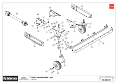 736 - Procut S4 210 - Front Mounting Kit