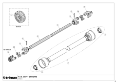 754-145 - Force S2 - PTO Shaft - Standard