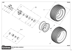 780 - Snake S3 400 - Hub & Wheel Assembly