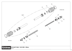 780 - Snake S3 400 - PTO Shaft Rear 900mm