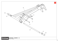 781 - Pegasus S5 OptiAdjust 610 - Outrigger Assembly LH