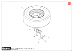 781 - Pegasus S5 OptiAdjust 610 - Spare Wheel & Mount kit - Option