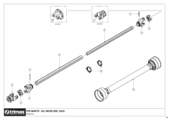 781 - Pegasus S5 OptiAdjust V2 610 - PTO Shaft All Decks
