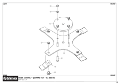 783 - X-WAM S5 1150 - Cutting System Quattro Flat - Option - DR